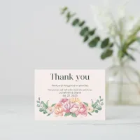 Floral Wedding Thank You Card