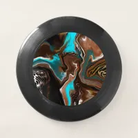 Blue, Brown and Black Abstract Art   Wham-O Frisbee