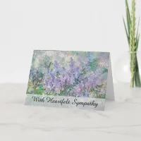 *~* Flower Purple Painting TV2 Sympathy Love Light Card