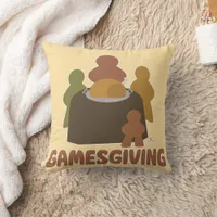 Epic Gamesgiving Fun Thanksgiving Boardgamer Art Throw Pillow