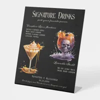 Gothic Wedding Whimsigoth 5 Signature Drinks Sign