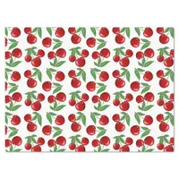 Red Cherries Graphic All Over Pattern Tissue Paper