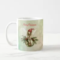 Cute Christmas Fairy on an Ornament Coffee Mug