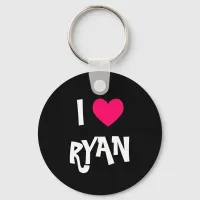 I Love Ryan Keychain