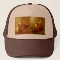 Shine On Me German Shepherd Black & Tan Two Views Trucker Hat