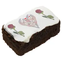 Words of Heart 3.5" x 2" Brownies