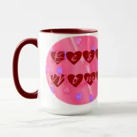 Best Mom in Hearts Mug