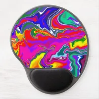 Rainbow River Fluid Art Gel Mouse Pad