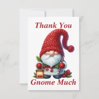 Christmas Gnome Thank You Card