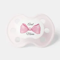 Pink Bow Baby Girl Pacifier