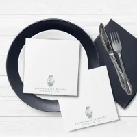 Rustic Modern Nautical Seashell Wedding Napkins