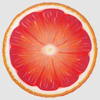 Grapefruit pomelo slice beach towel 