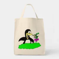 Penguin and Leprechaun Tote Bag