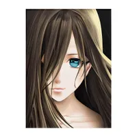 Brown Haired Blue Eyed Anime Girl Acrylic Print