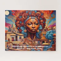 Afrofuturism :Vibrant African Beauty & Heritage Jigsaw Puzzle