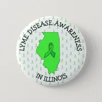 Lyme Disease Awareness in Illinois Button