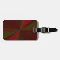 Circular Gradient Patchwork Red to Green Luggage Tag