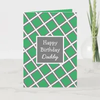 Modern Abstract Personalized Happy Birthday Daddy Card