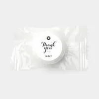  Modern Minimalist Thank You Script Monogram Life Saver® Mints