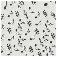 Muscian Composer Musical Notes Pattern Fabric