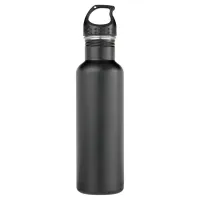 Matte Black Stainless Steel Water Bottle Add Own