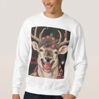 A really ugly Christmas reindeer  Sweatshirt