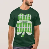 St. Patrick's Green Beer Shamrock Pattern T-Shirt