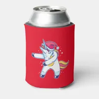 Santa Unicorn Can Cooler