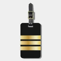 First Officer Pilot Uniform Fun Luggage Tag