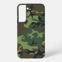 Military Green Camouflage Pattern Samsung Galaxy S22+ Case