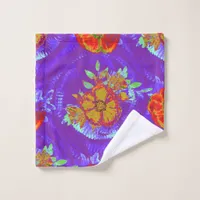 Poppy Abstract Wash Cloth