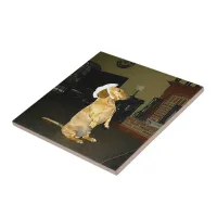 Sitting Pretty Dachshund Tile