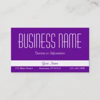 Purple Business Card