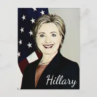 Hilary Clinton Memorabilia Pop Art Blank Card