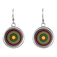 African Patterned Earrings