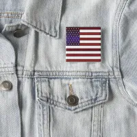 Modern Embossed American Flag Button