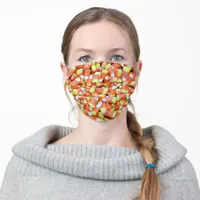 Candy Corn Halloween Adult Cloth Face Mask