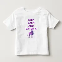 Keep Calm, Purple Unicorn Toddler Fine Jersey Tee