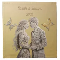 Bride & Groom Wedding Gifts Cloth Napkin