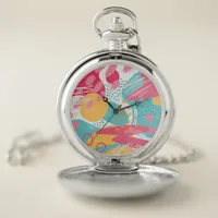 Colorful Abstract Pocket Watch