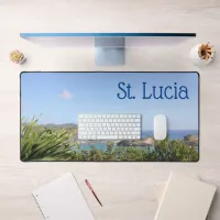 Scenic Caribbean Island Saint Lucia Photograph Desk Mat