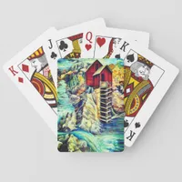 Colorado River Watercolor Handpainted Poker Cards