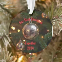 Our First Christmas Together Customizable Ornament