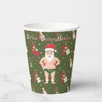 Funny Dirty Santa Christmas Collection Paper Cups