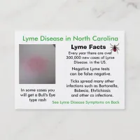 Lyme Disease in North Carolina Information Cards