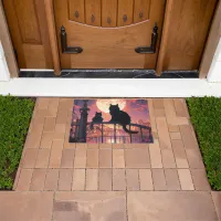 Black Cats Doormat