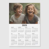 2025 Calendar Modern Minimalist Family Photo Card