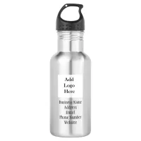 Add your Business Logo or Sports Team Logo Stainless Steel Water Bottle