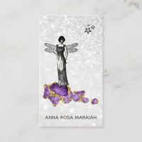 *~* Vintage Jewels Magical Fairy Amethyst  Business Card