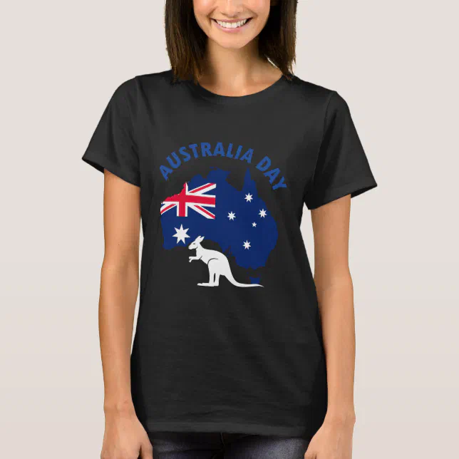 Australia Day Shirt Funny Australian Map Flag